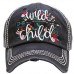 HITW  Vintage Distressed Ball Cap Hat  "WILD CHILD"  eb-56451945